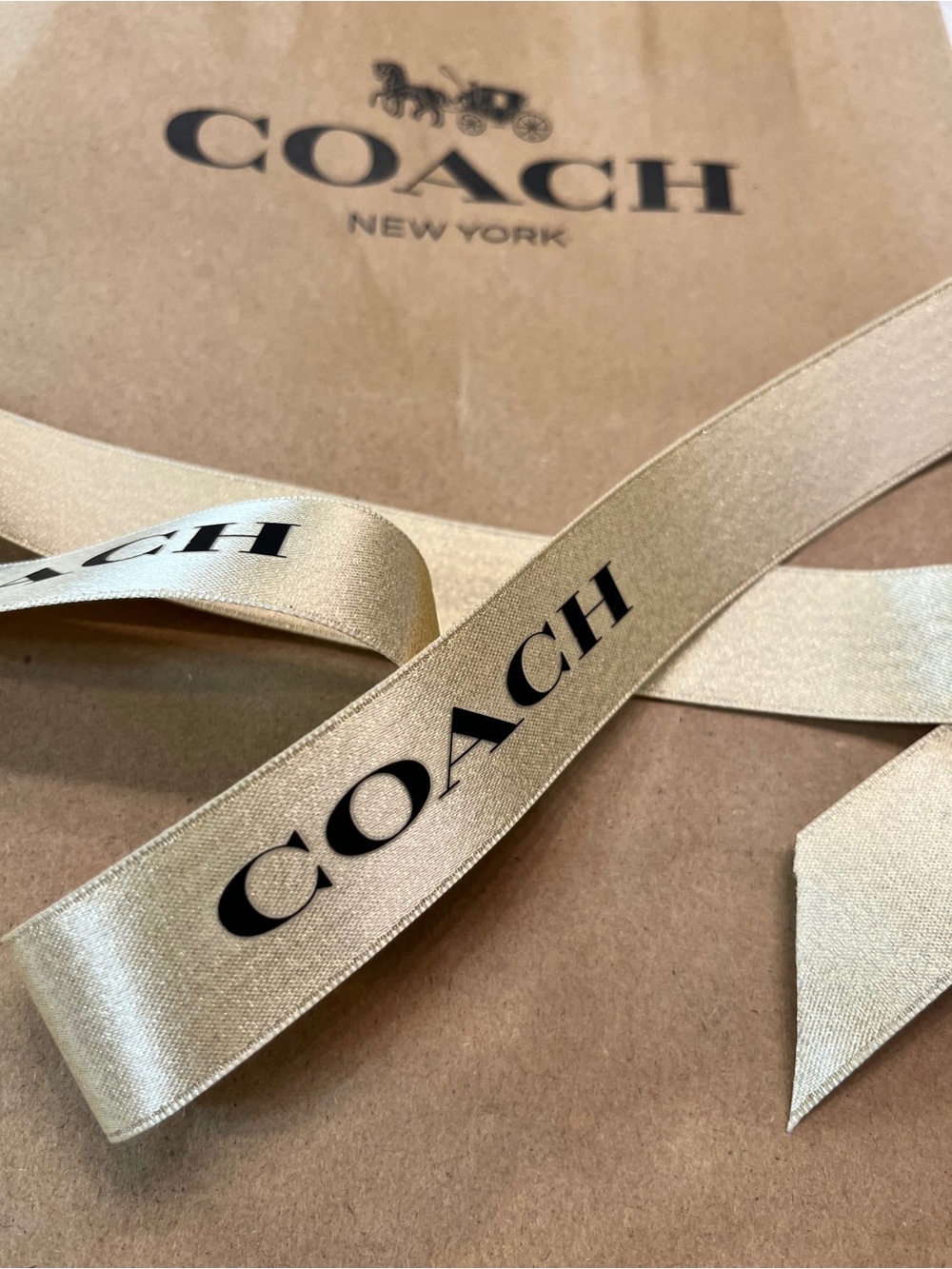 Coach Gold Ribbon and Gift Bag - Picture 2 of 3